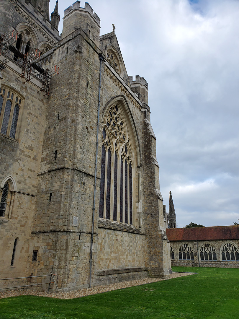 Exterior of the south transept