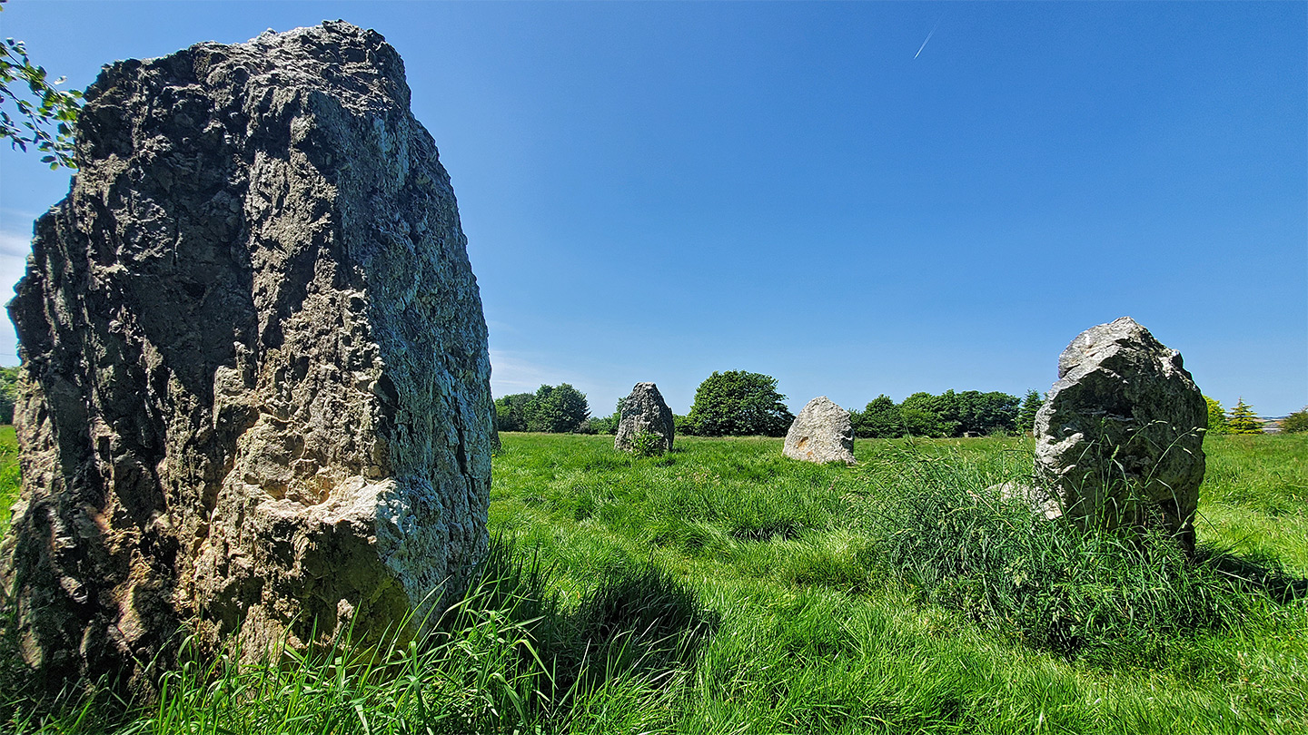 Large and small stones