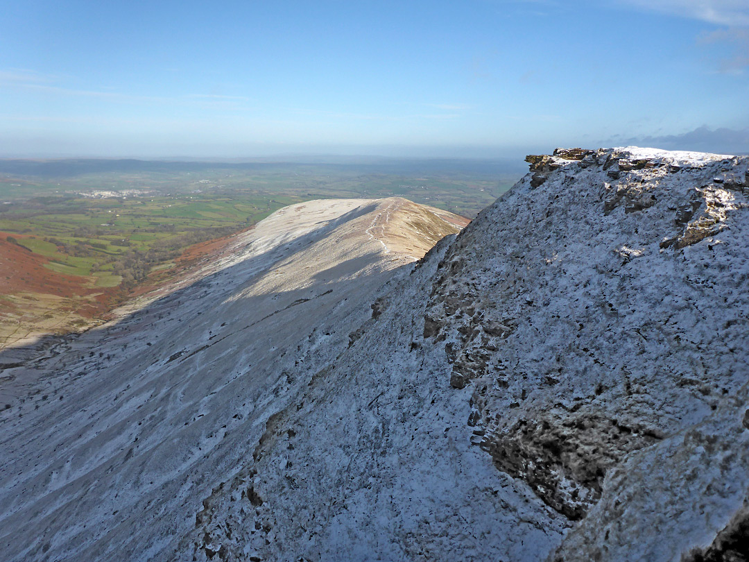 Below the summit