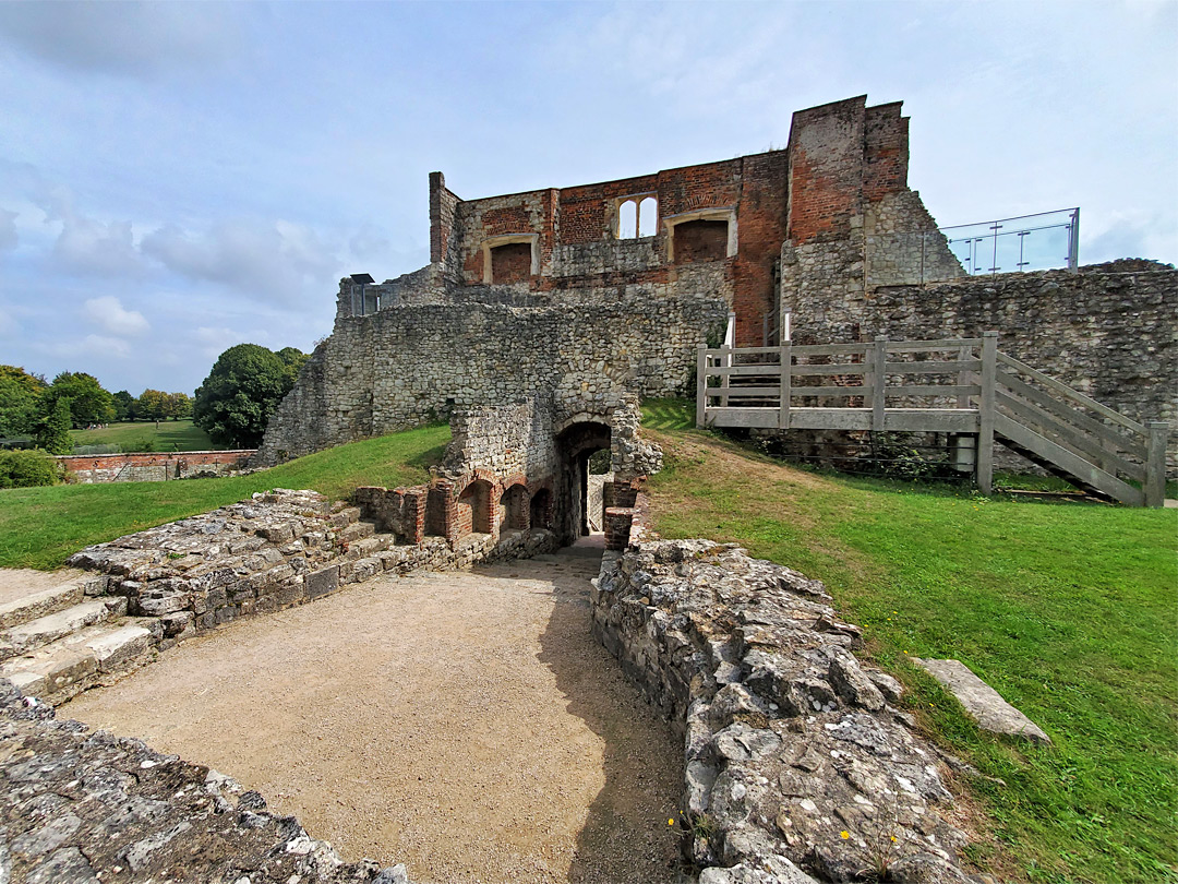 Interior of the keep