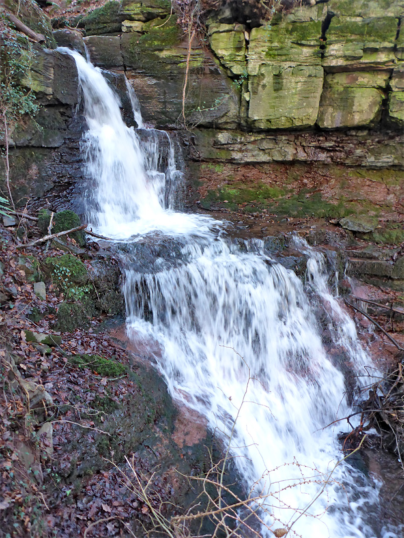 Stepped waterfall