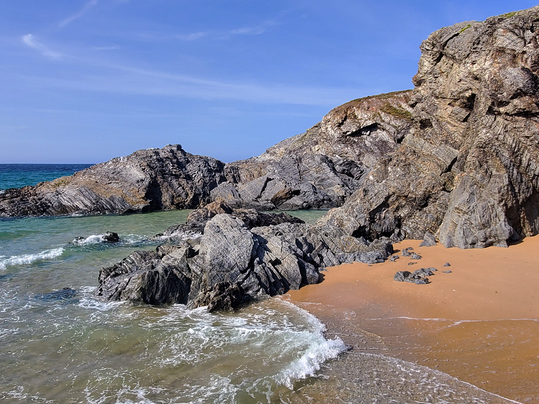 Sand and rocks