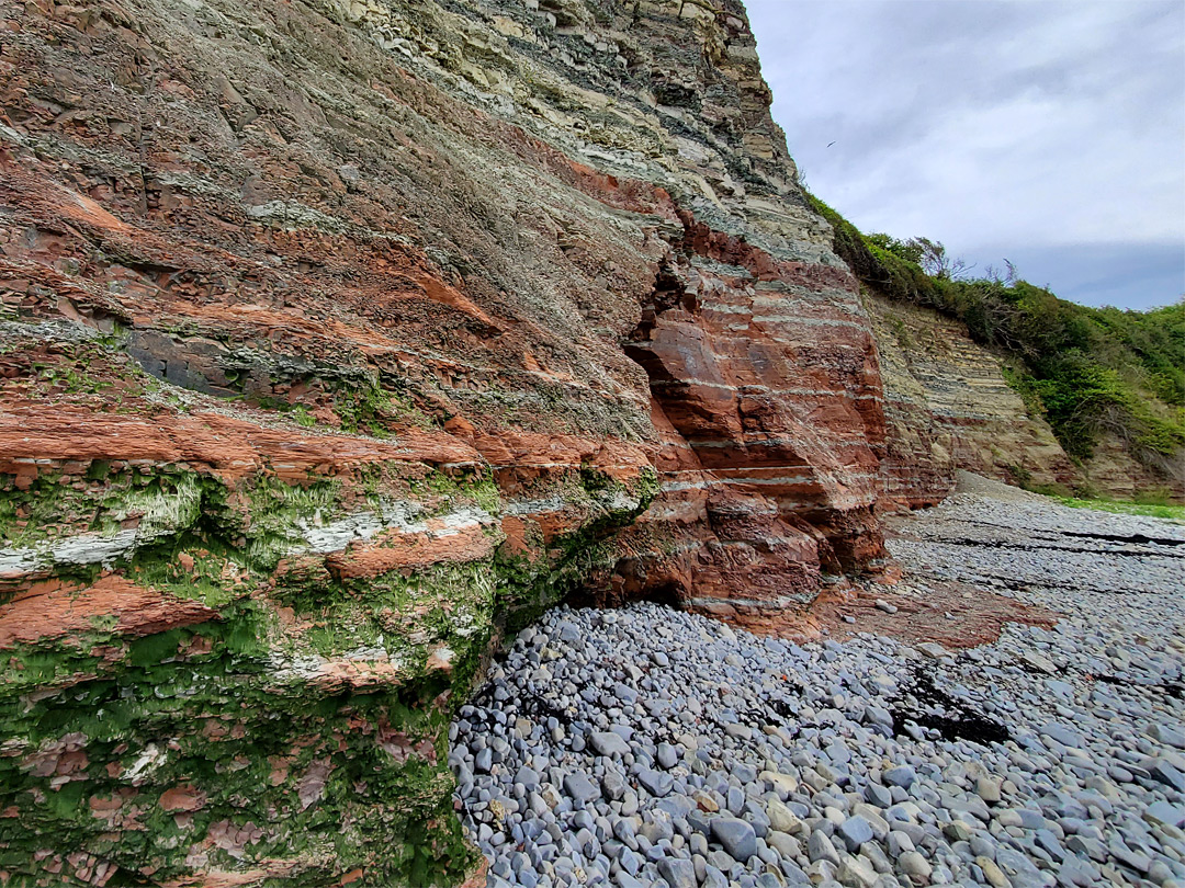 Layered red cliff