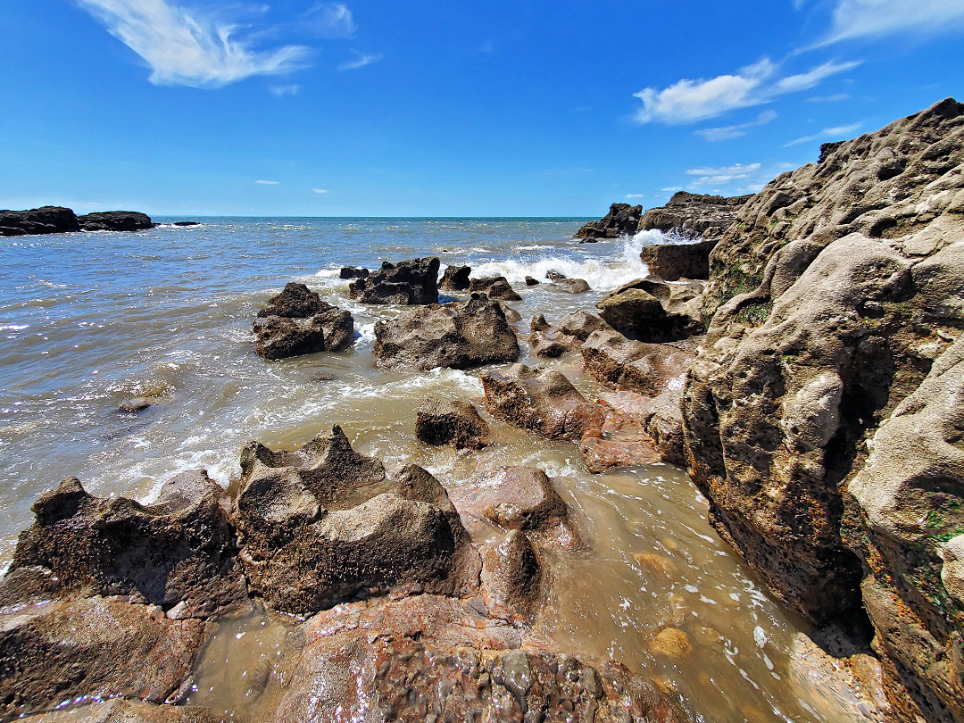 Wave-cut rocks