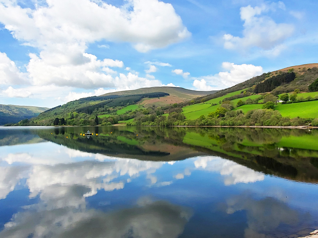 Clouds above the reservoir