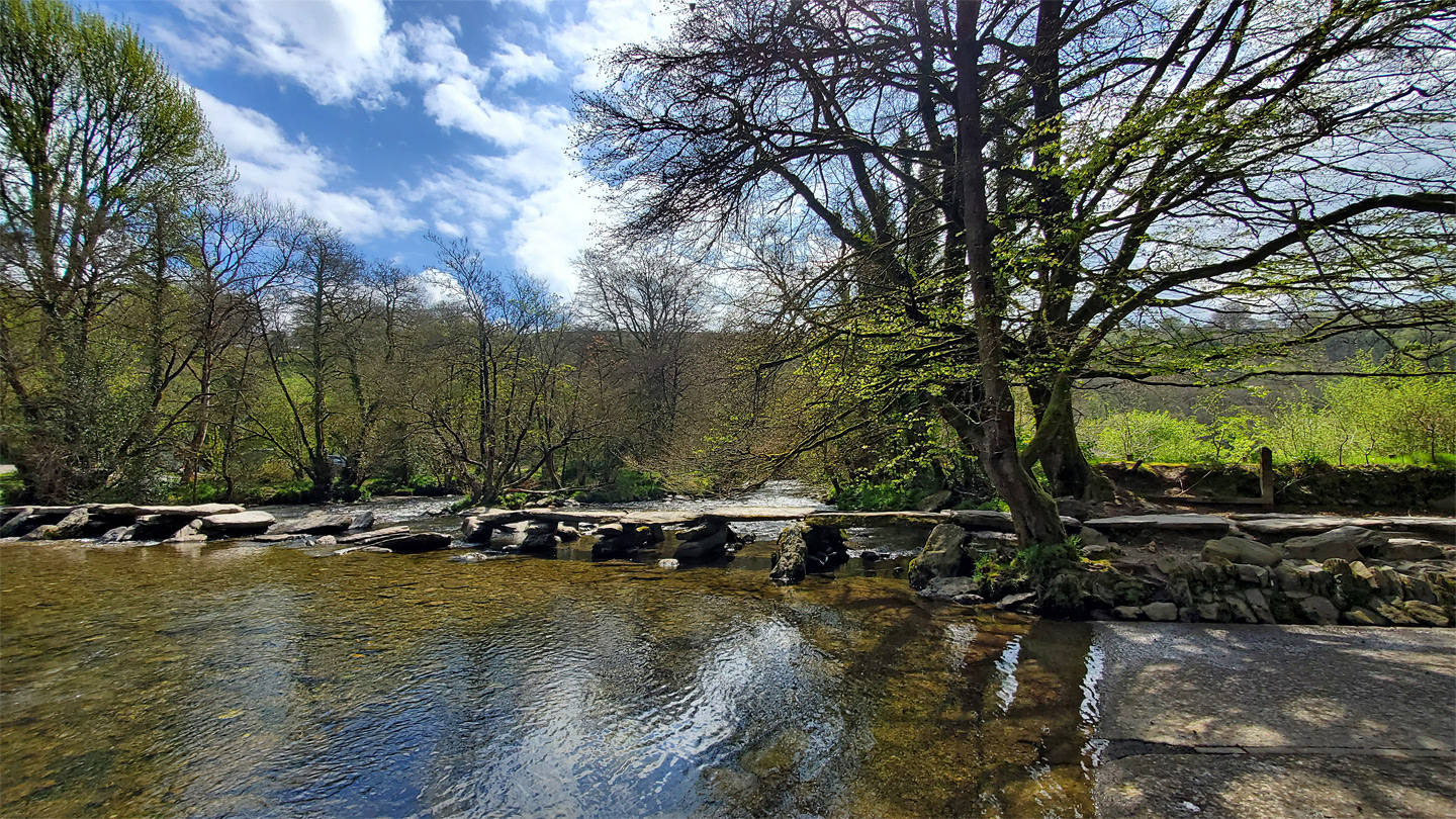 Upstream of the steps