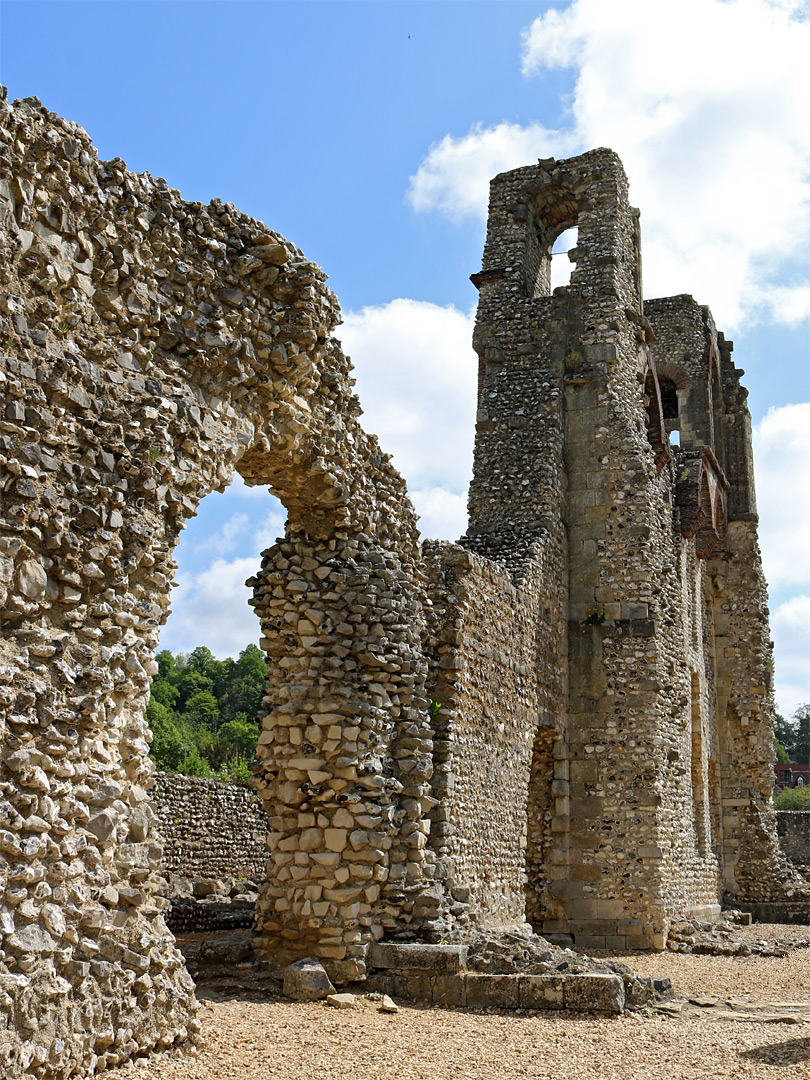 North hall wall