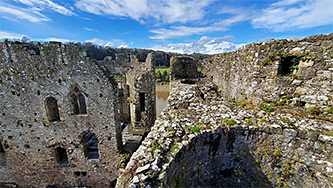 Above the gatehouse