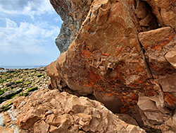 Orange rocks