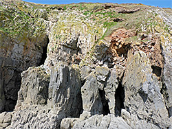 Line of caves