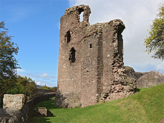 Abergavenny Castle, Monmouthshire, Wales