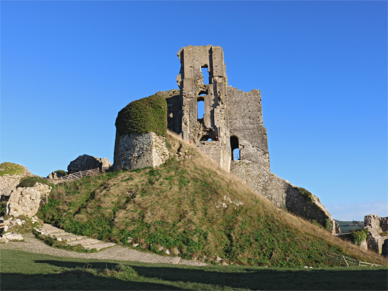 West walls of the keep