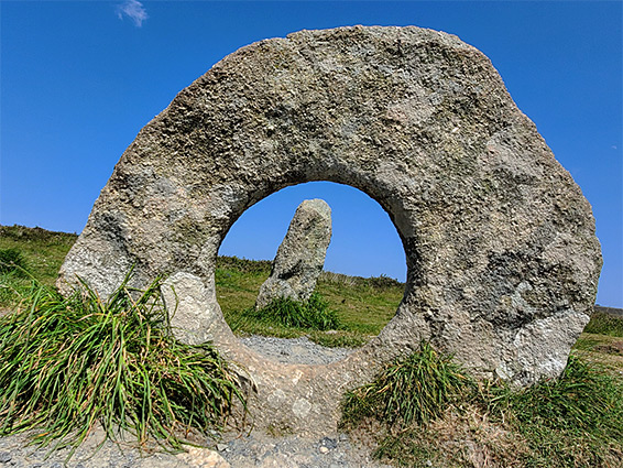 Holed stone